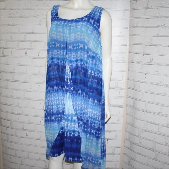 Studio Works Blue Sleeveless Dress Size 2X - Picture 3 of 4